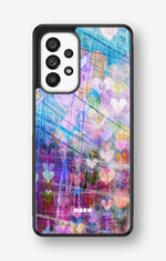 Samsung Galaxy A53 5G Hard Case – Purple Hearts - View 1