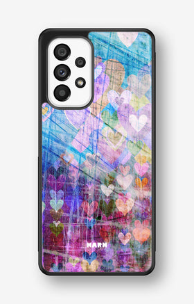 Samsung Galaxy A53 5G Hard Case – Purple Hearts - View 1