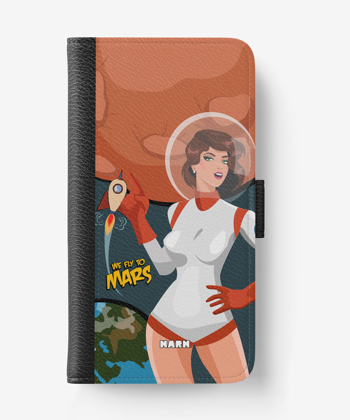 Samsung Galaxy A53 5G Wallet Case - We Fly To Mars - View 1