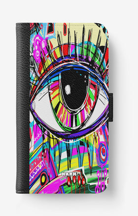 Samsung Galaxy A6 (2018) Wallet Case - Abstract Eye - View 1