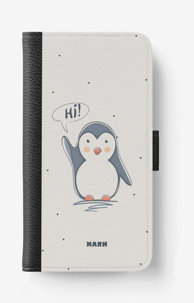 Samsung Galaxy A6 (2018) Wallet Case - Cute Penguin - View 1