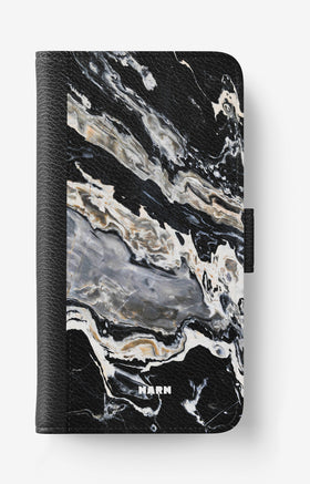 Samsung Galaxy A6 (2018) Wallet Case - Dark Swirl - View 1
