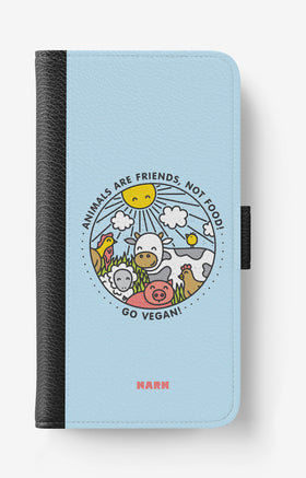 Samsung Galaxy A6 (2018) Wallet Case - Friends, Not Food - View 1