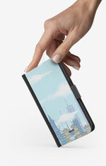 Samsung Galaxy A6 (2018) Wallet Case - Skyline - View 2