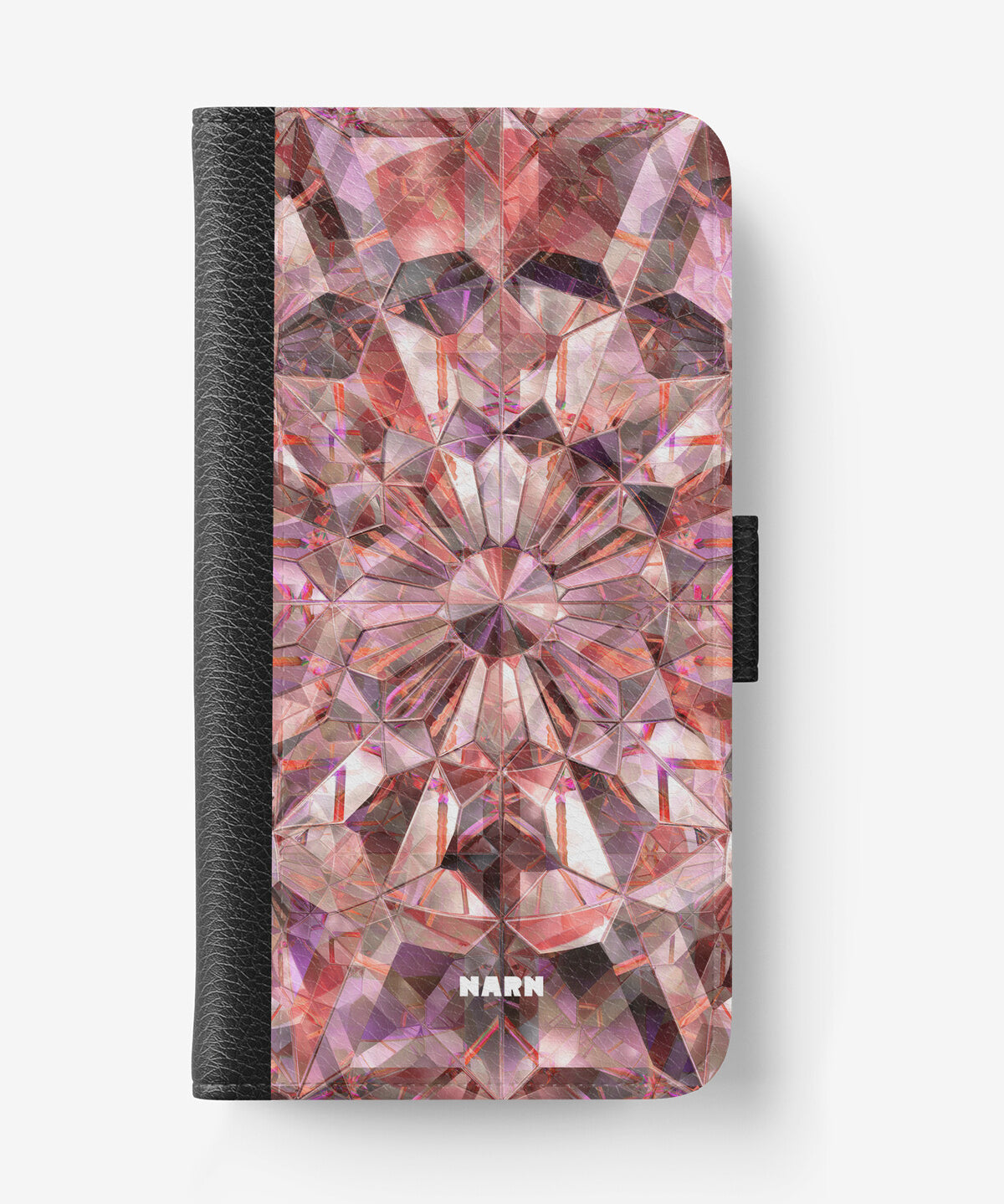 Samsung Galaxy A7 (2018) Wallet Case - Pink Crystals - View 1