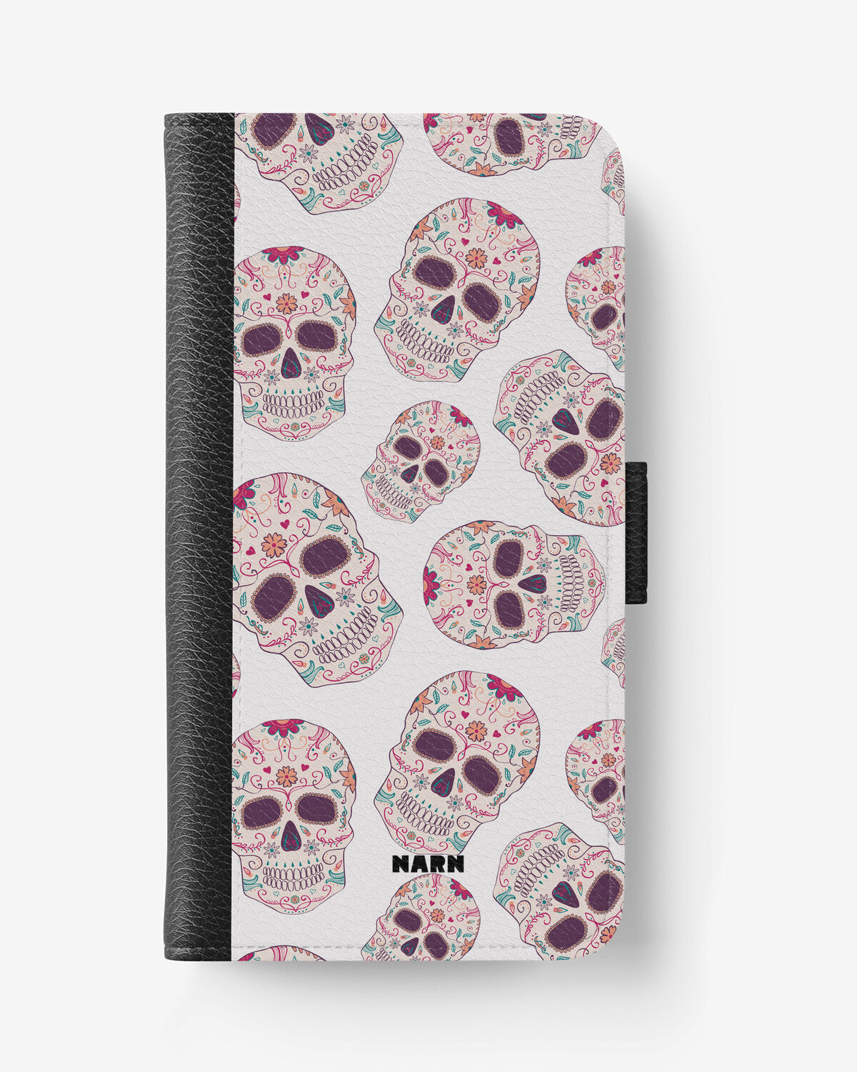 Samsung Galaxy A70 Wallet Case - Calavera Skulls - View 1