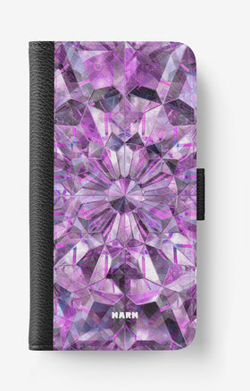 Samsung Galaxy A71 Wallet Case - Lavender Crystals - View 1