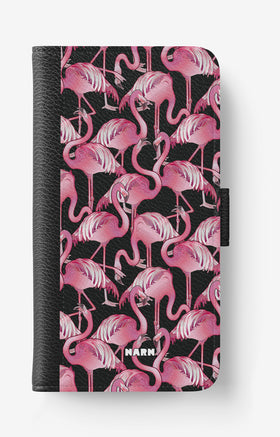 Samsung Galaxy J6 Wallet Case - Flamingos - View 1