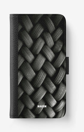 Samsung Galaxy J6 Wallet Case - Tires Wall - View 1