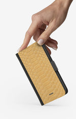 Samsung Galaxy Note 10 Wallet Case - Yellow Snake - View 2