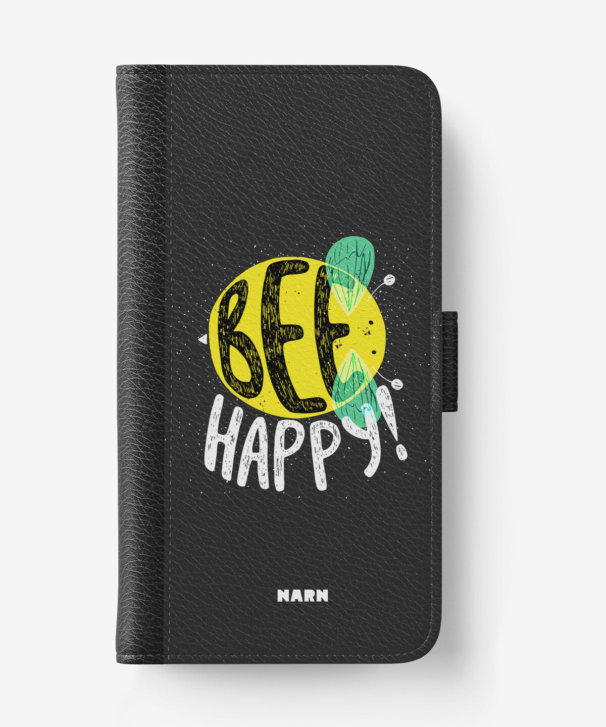 Samsung Galaxy Note 8 Wallet Case - BEE Happy - View 1