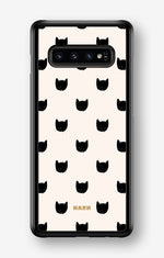 Samsung Galaxy S10 Hard Case – Kitty Dots - View 1