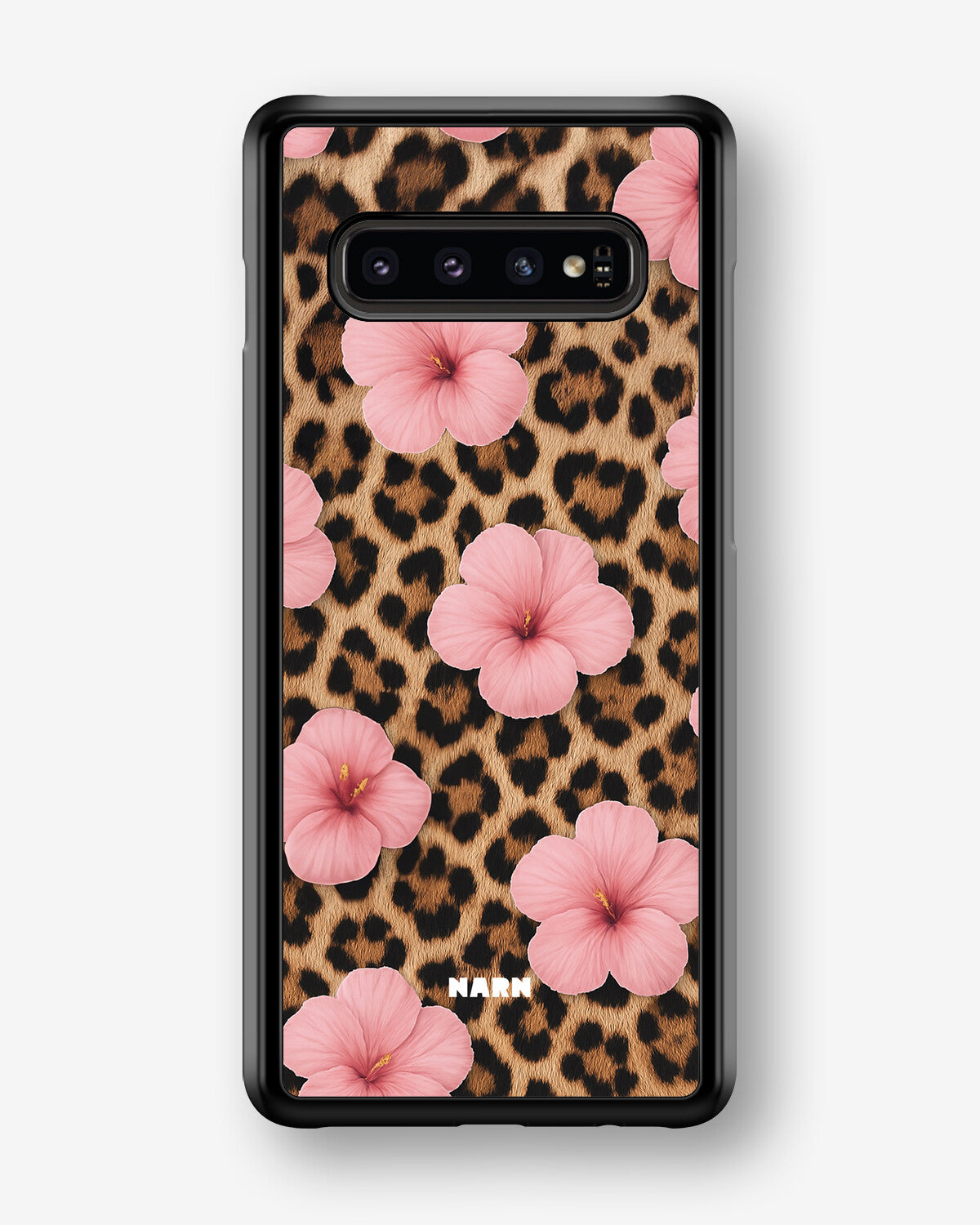 Samsung Galaxy S10 Hard Case – Leopard Flower - View 1