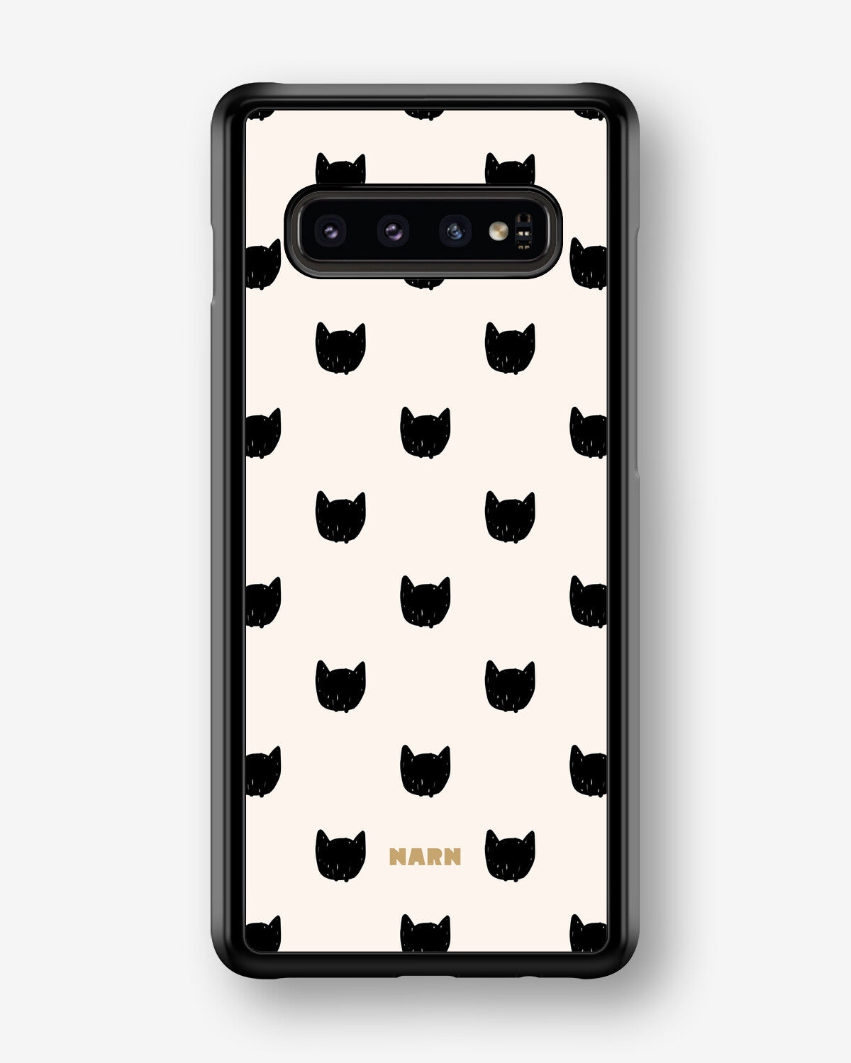 Samsung Galaxy S10 Plus Hard Case – Kitty Dots - View 1