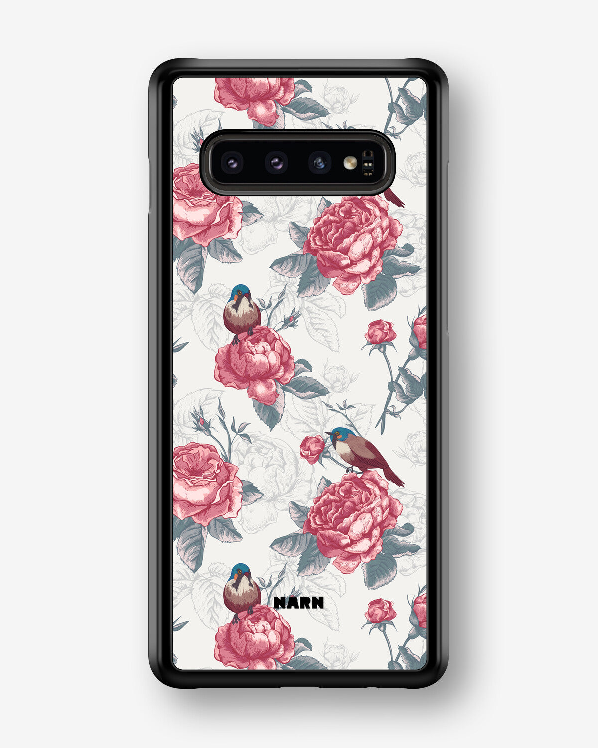 Samsung Galaxy S10 Plus Hard Case – Birds Among Roses - View 1