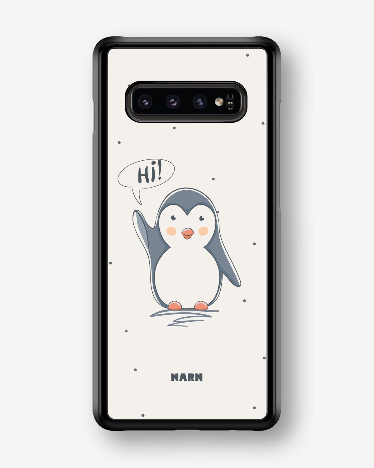 Samsung Galaxy S10 Plus Hard Case – Cute Penguin - View 1