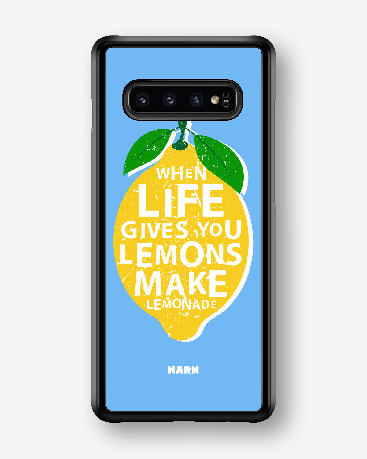 Samsung Galaxy S10 Plus Hard Case – Lemon Quote - View 1