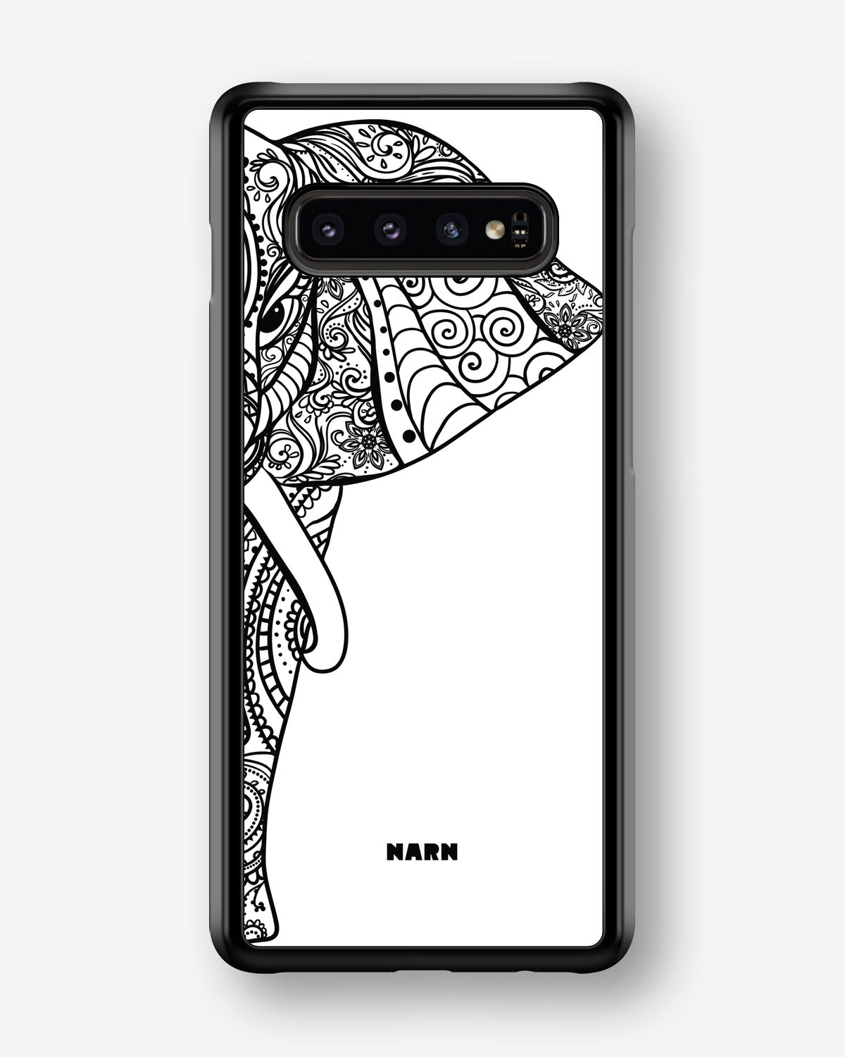 Samsung Galaxy S10 Plus Hard Case – Mandala Elephant - View 1