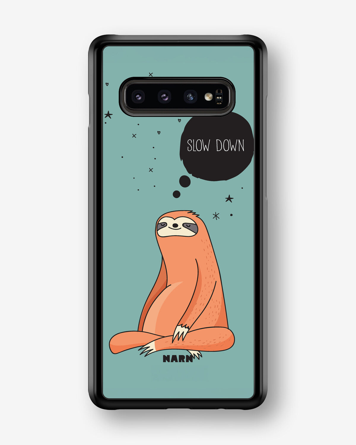 Samsung Galaxy S10 Plus Hard Case – Slow Down Sloth - View 1
