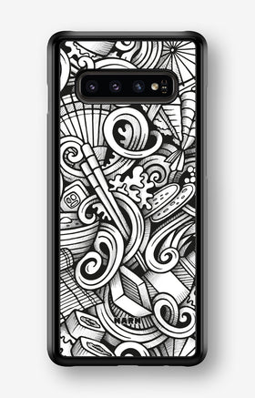 Samsung Galaxy S10 Hard Case – Japanese Pattern - View 1