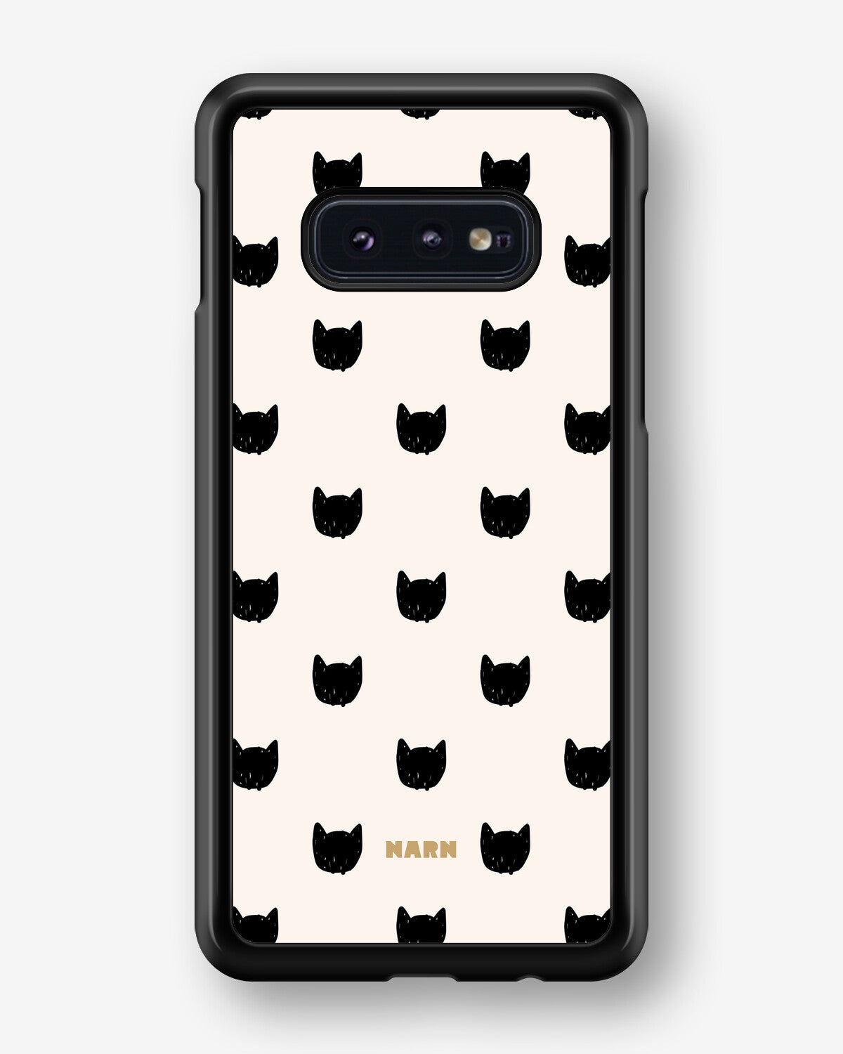 Samsung Galaxy S10e Hard Case – Kitty Dots - View 1