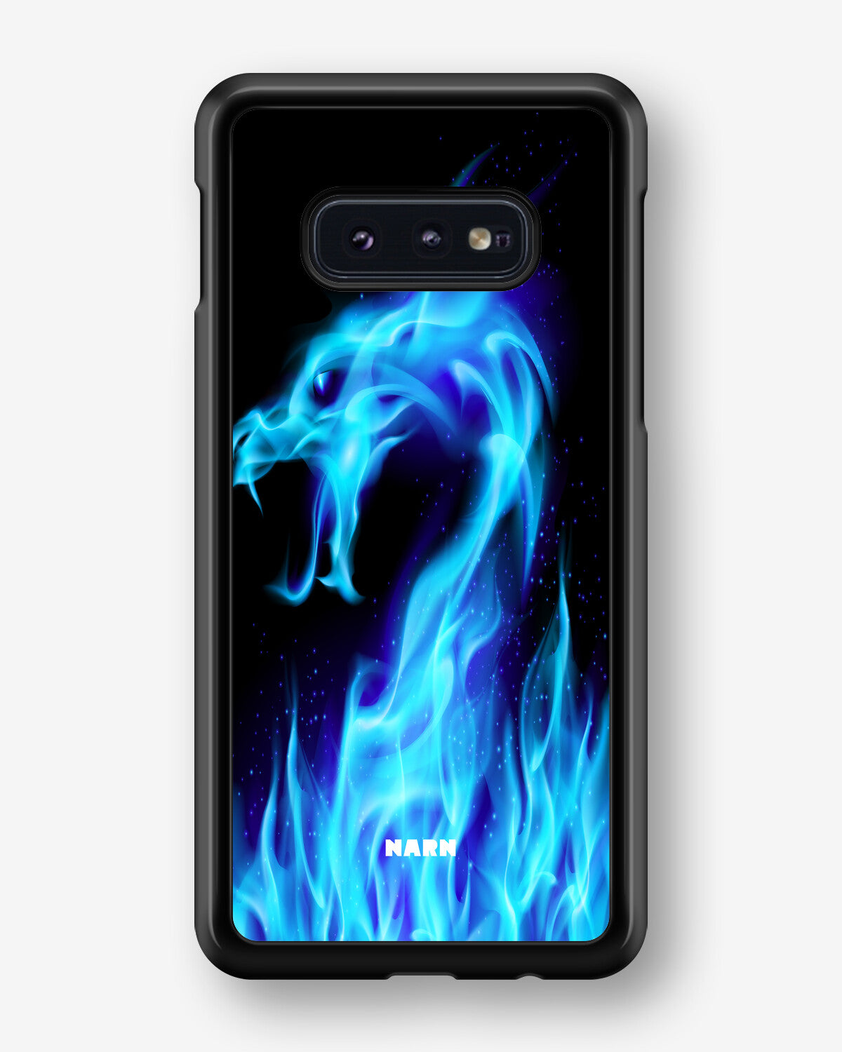 Samsung Galaxy S10e Hard Case – Blue Flames Dragon - View 1