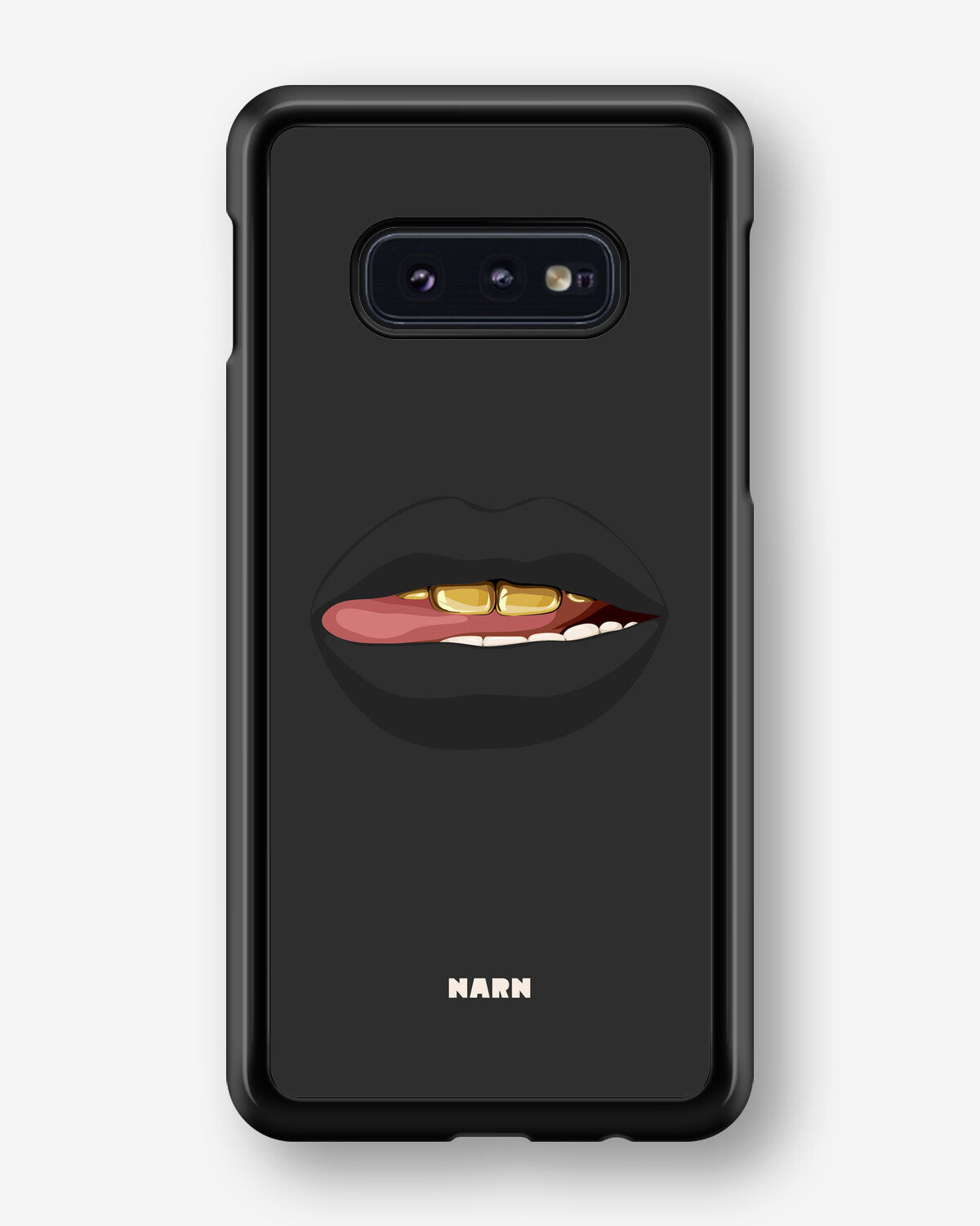 Samsung Galaxy S10e Hard Case – Golden Lips - View 1