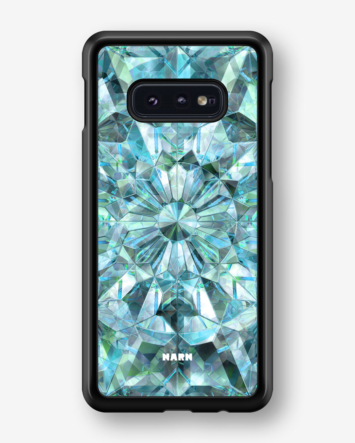 Samsung Galaxy S10e Hard Case – Green Crystals - View 1