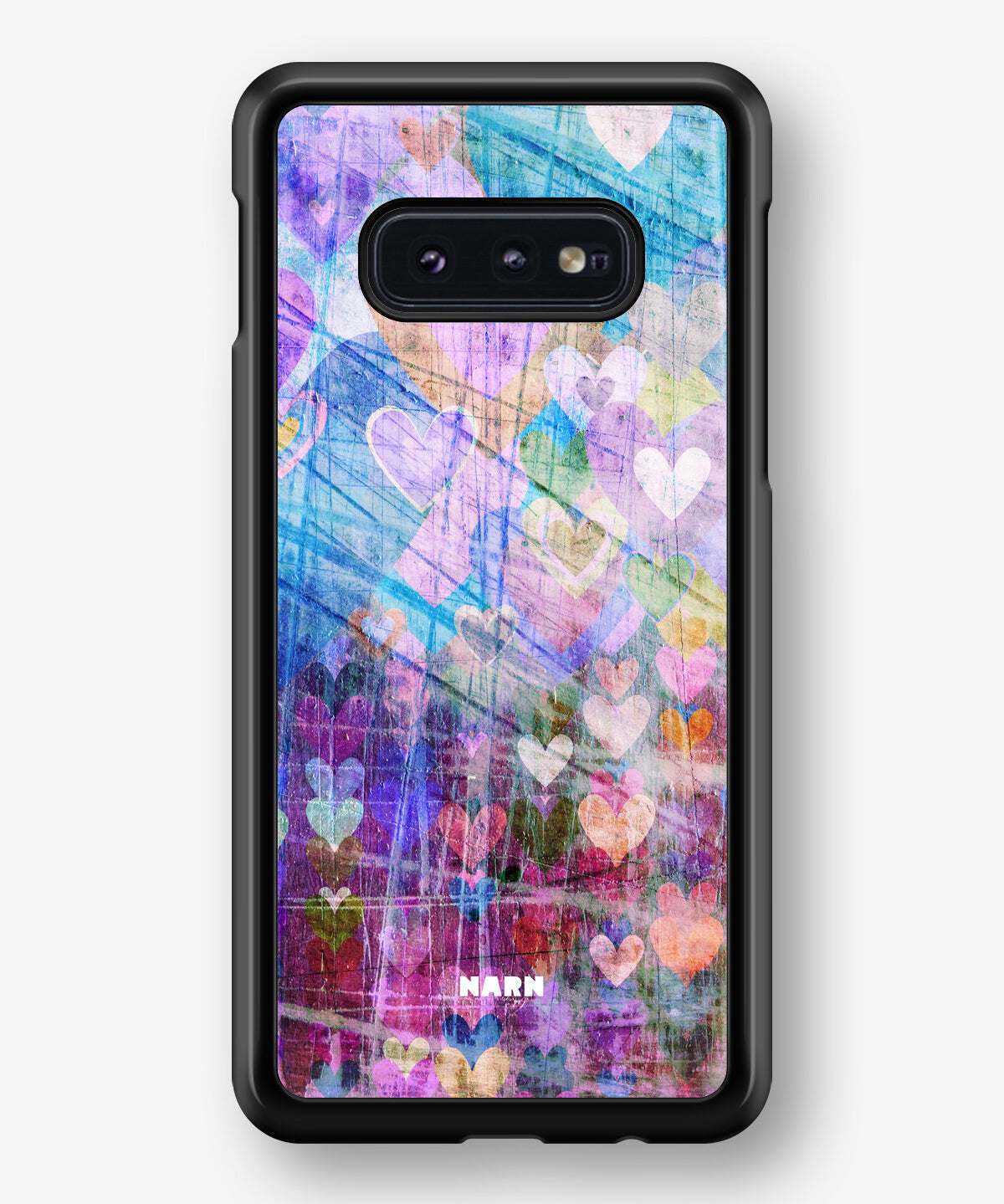 Samsung Galaxy S10e Hard Case – Purple Hearts - View 1