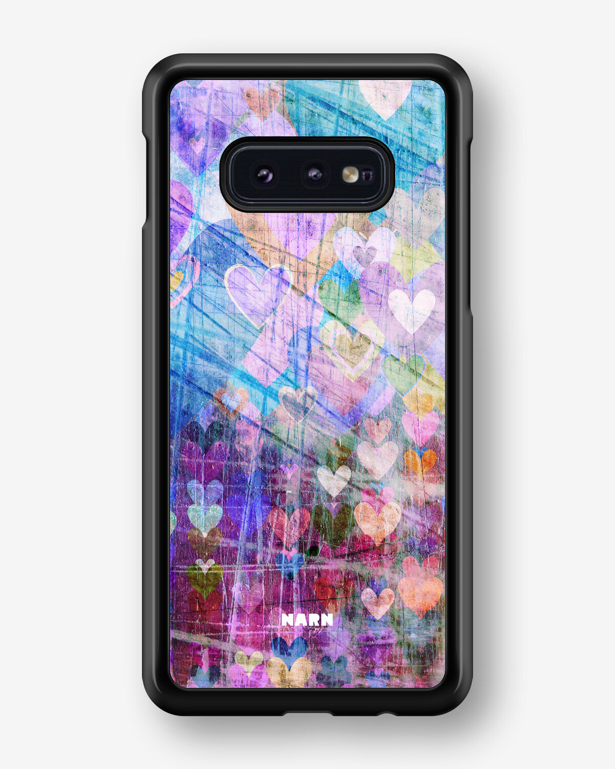 Samsung Galaxy S10e Hard Case – Purple Hearts - View 1