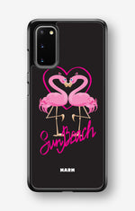 Samsung Galaxy S20 FE Hard Case – Beach Flamingo - View 1