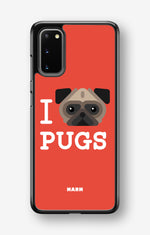 Samsung Galaxy S20 FE Hard Case – I Love Pugs - View 1