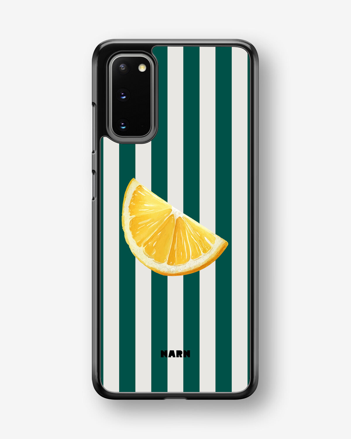 Samsung Galaxy S20 Hard Case – Lemon Stripes - View 1