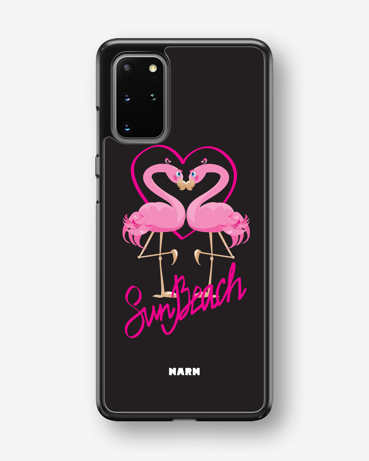 Samsung Galaxy S20 Plus Hard Case – Beach Flamingo - View 1