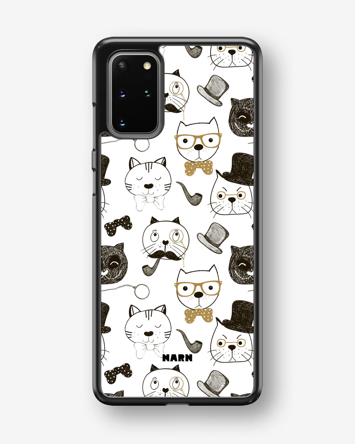 Samsung Galaxy S20 Plus Hard Case – Cartoon Cats - View 1