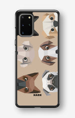 Samsung Galaxy S20 Plus Hard Case – Cute Dogs - View 1