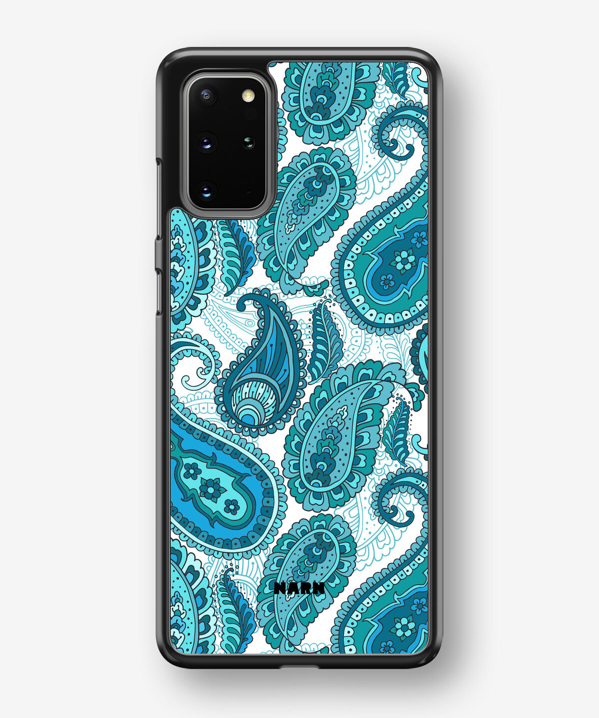 Samsung Galaxy S20 Plus Hard Case – Turquoise Paisley - View 1