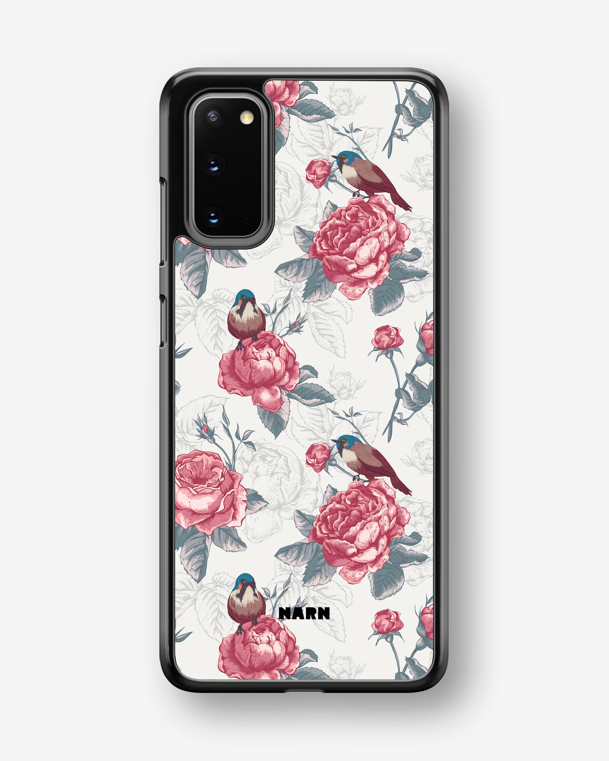 Samsung Galaxy S20 Hard Case – Birds Among Roses - View 1