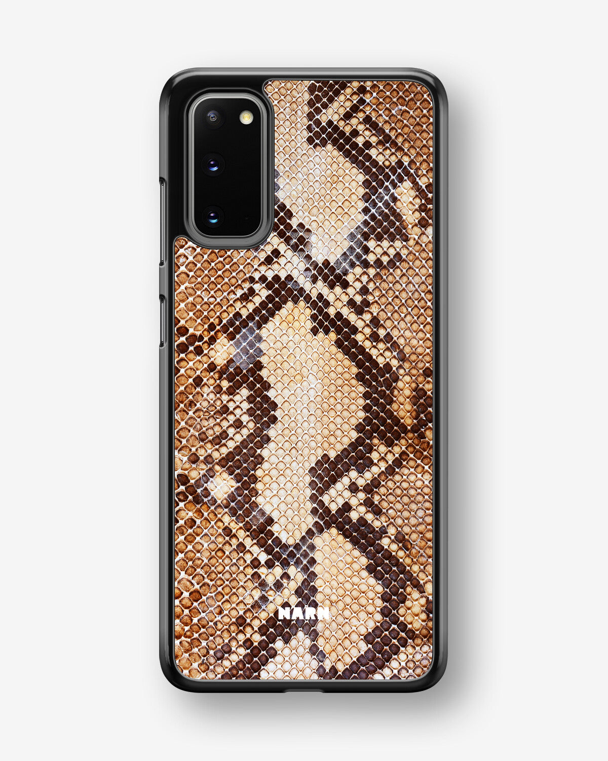 Samsung Galaxy S20 Hard Case – Brown Snakeskin - View 1