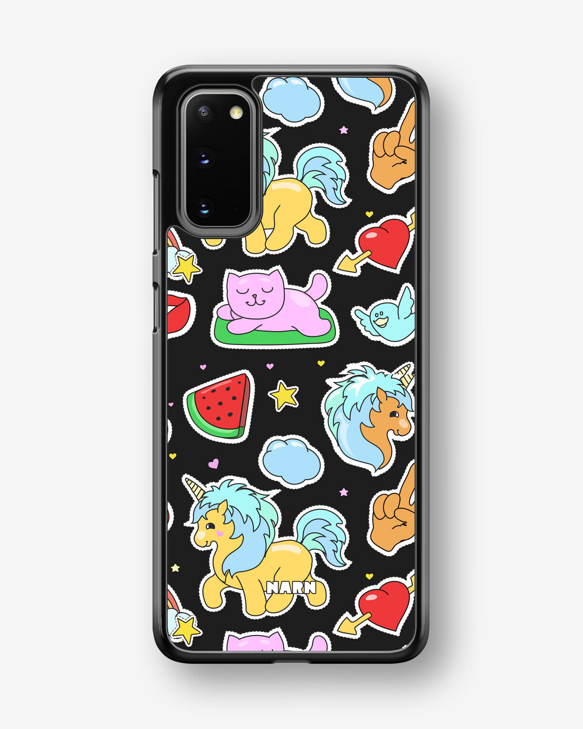 Samsung Galaxy S20 Hard Case – Cute Stickers - View 1