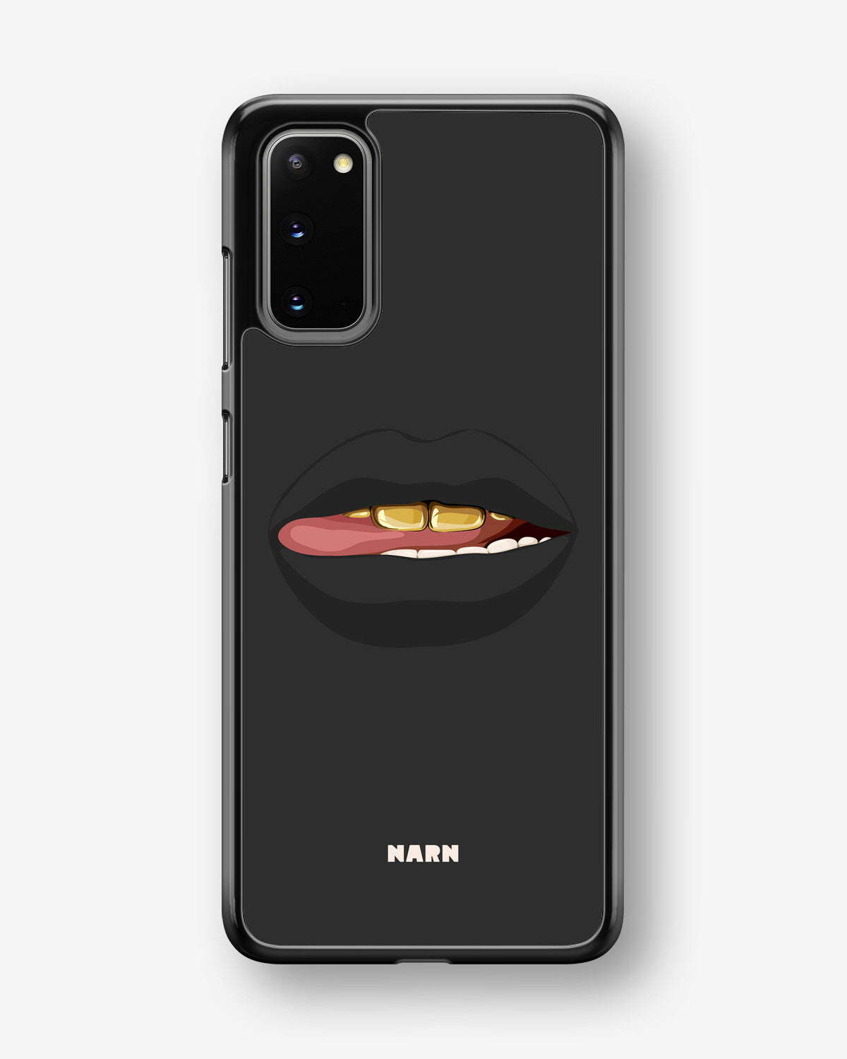 Samsung Galaxy S20 Hard Case – Golden Lips - View 1