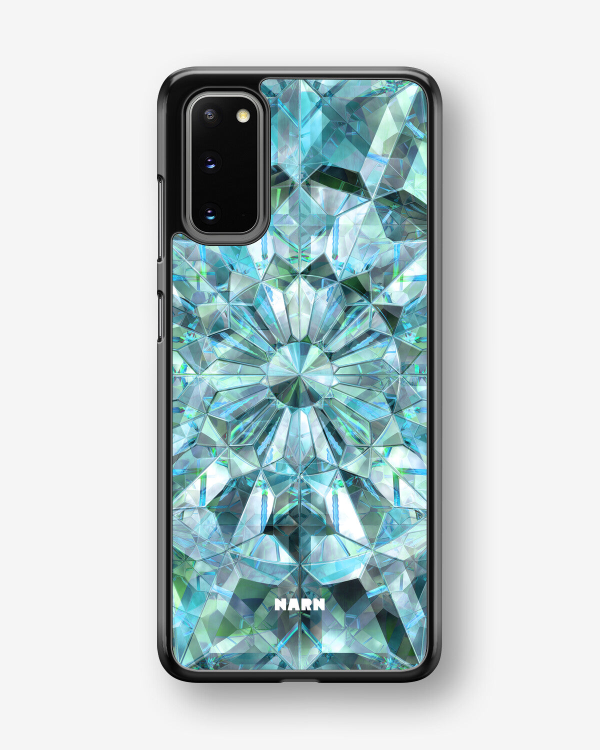 Samsung Galaxy S20 Hard Case – Green Crystals - View 1
