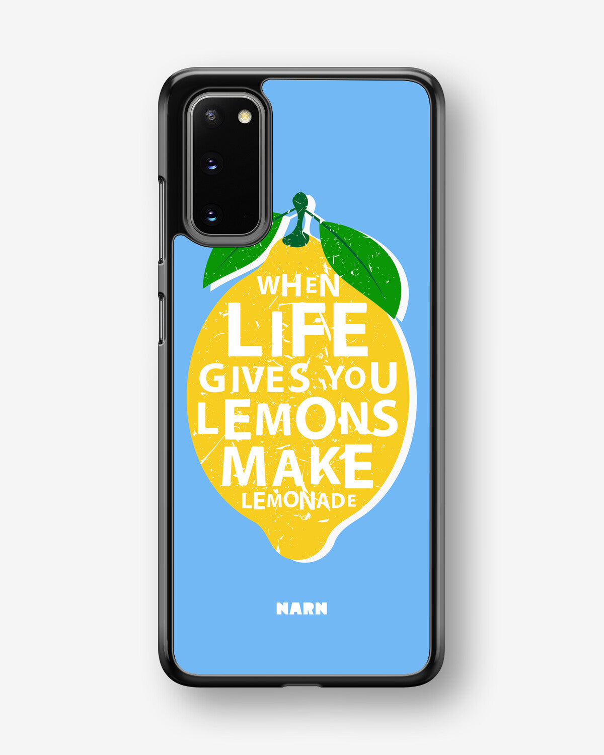 Samsung Galaxy S20 Hard Case – Lemon Quote - View 1