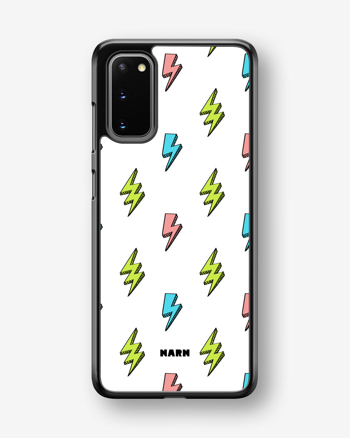Samsung Galaxy S20 Hard Case – Lightning Bolts - View 1