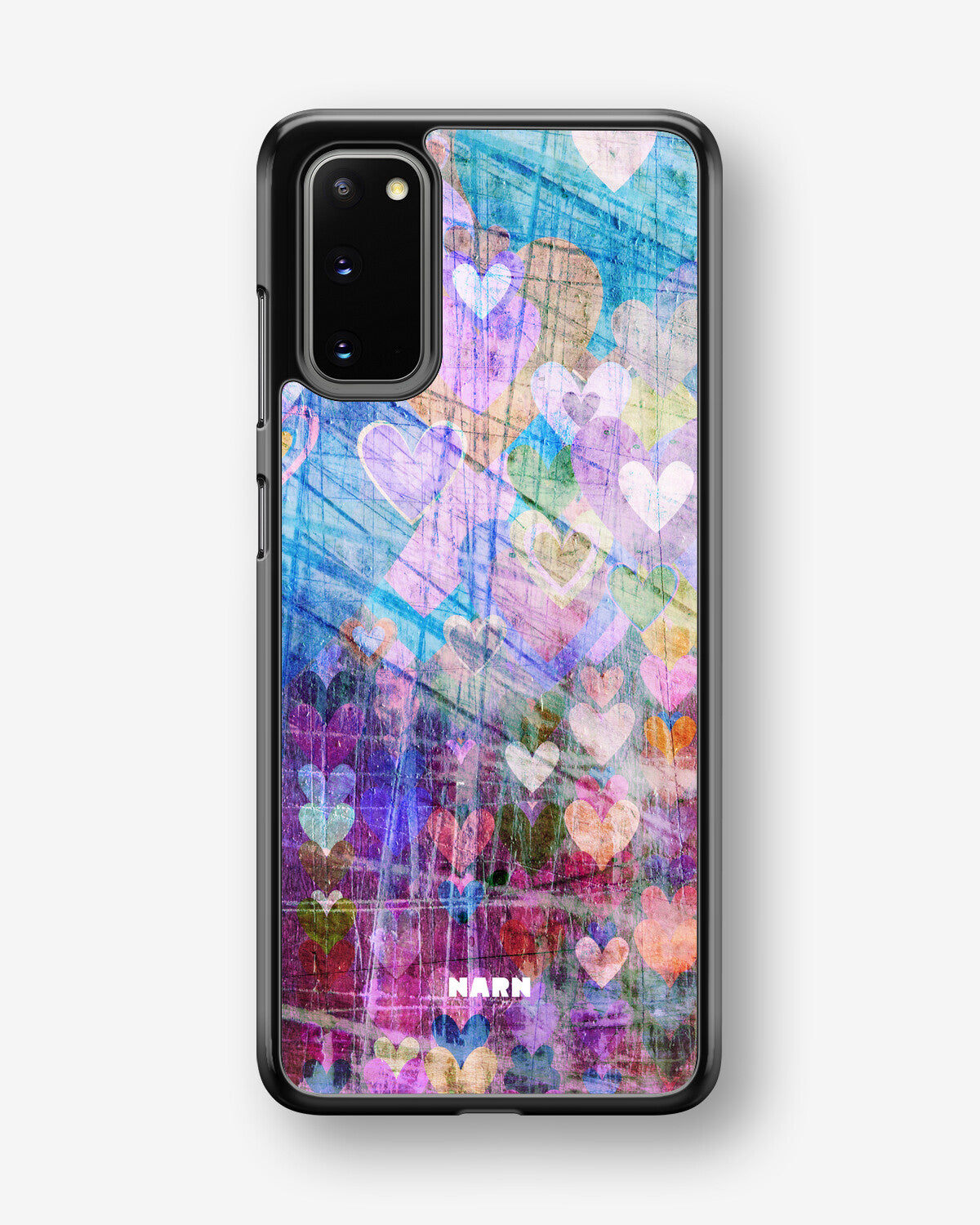 Samsung Galaxy S20 Hard Case – Purple Hearts - View 1