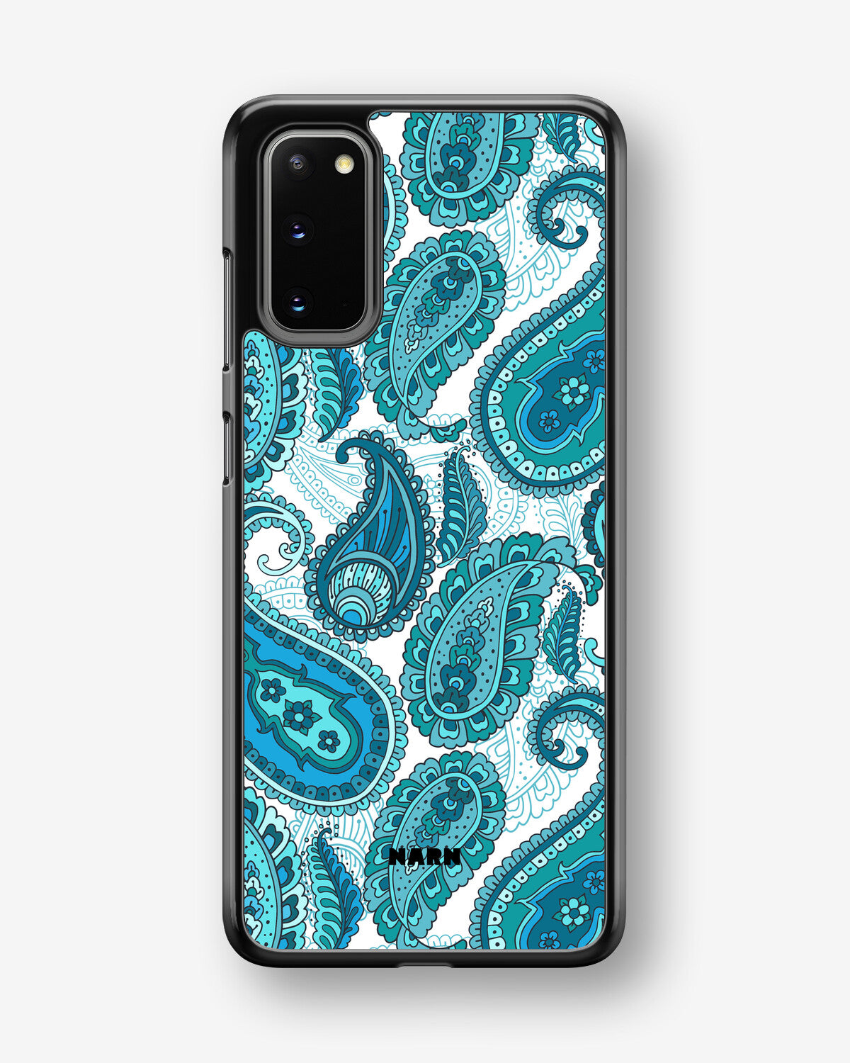 Samsung Galaxy S20 Hard Case – Turquoise Paisley - View 1