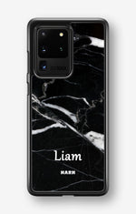 Samsung Galaxy S20 Ultra Hard Case – Custom - Black Marble - View 1