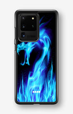 Samsung Galaxy S20 Ultra Hard Case – Blue Flames Dragon - View 1