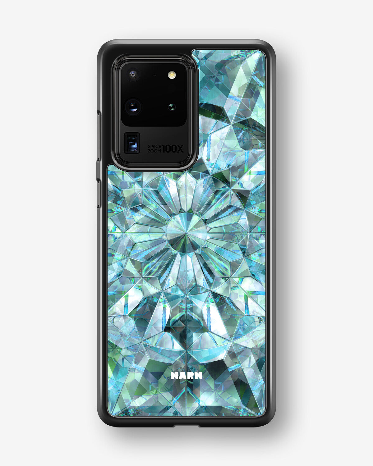Samsung Galaxy S20 Ultra Hard Case – Green Crystals - View 1
