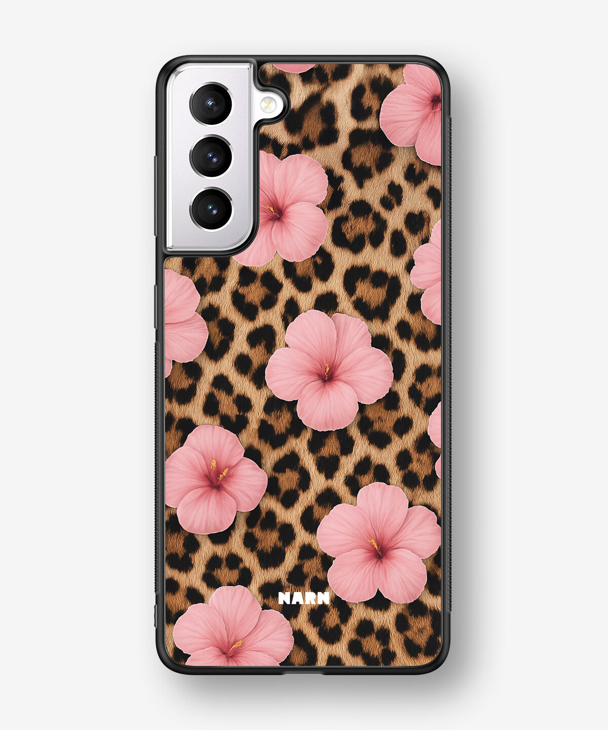 Samsung Galaxy S21 Hard Case – Leopard Flower - View 1
